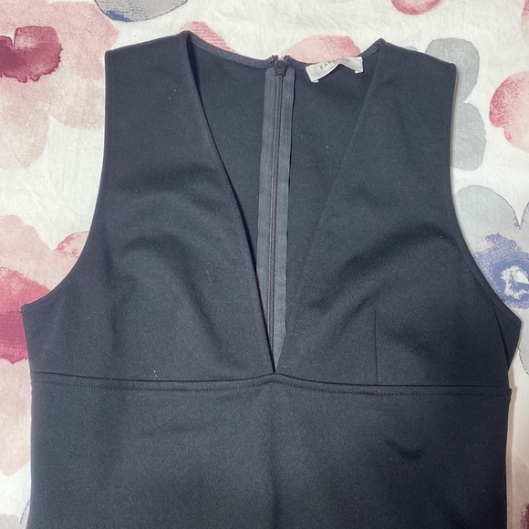 Aritzia Babaton Harrington Black Mini Sleeveless V-Neck Dress Size 8 - Picture 6 of 13